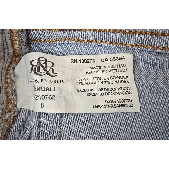 Rock & Republic Cropped Jeans Sz 8 - Picture 6 of 8